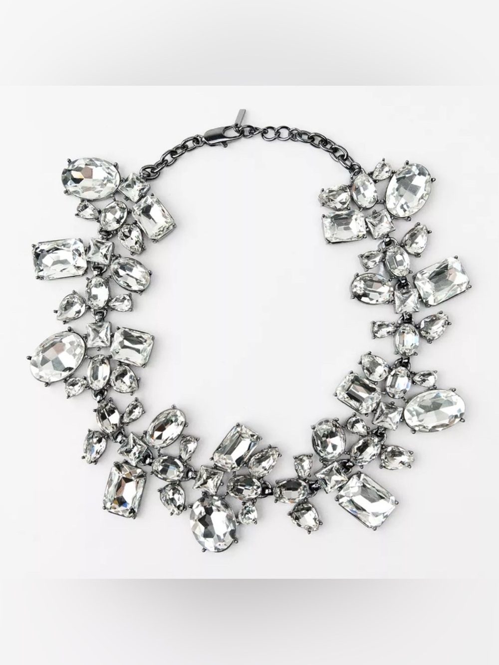 Zara Crystal Rhinestone Statement Collar Necklace NWT